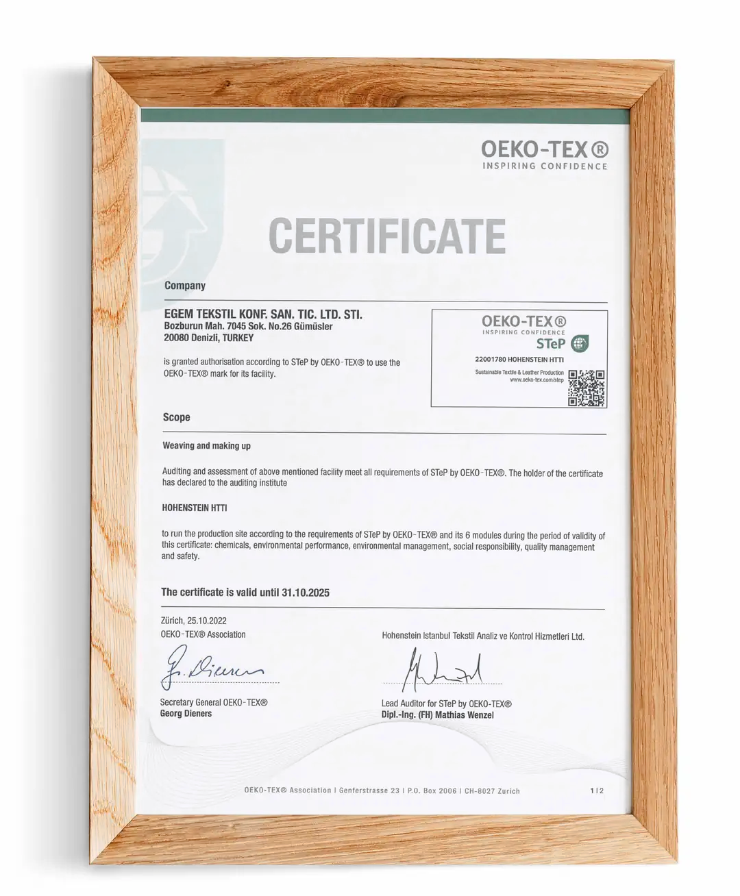 OEKO-TEX Standard 100